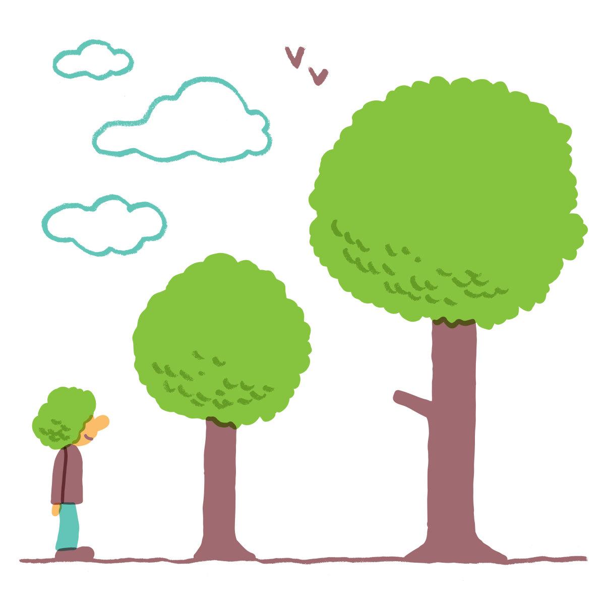 NewYorker's tweet photo. If someone offers you ten thousand dollars or ten trees, take the trees: http://t.co/8GctJAPbVv http://t.co/xY9vx2LtK1