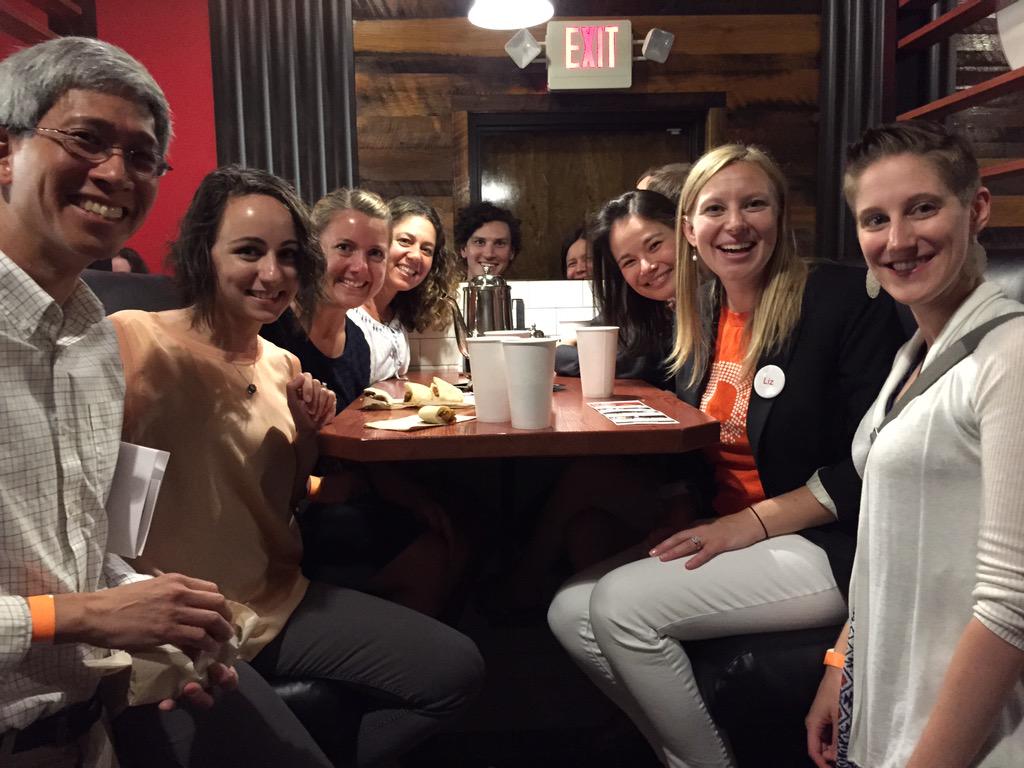 payettepeople's tweet photo. Huge Payette contingent at tonight's #DMBDining table tour! @designmuseumbos http://t.co/FVKQliz5Km