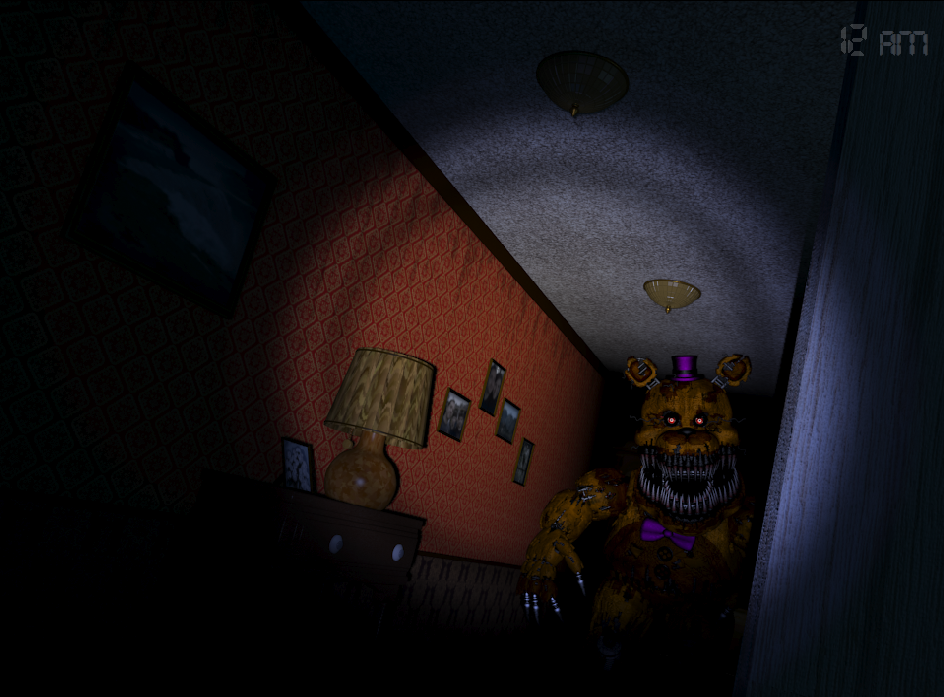 KirbyTweets's tweet photo. @FusionZGamer @Razzbowski Fred bear is in the hallway o3o http://t.co/718bidzyv0