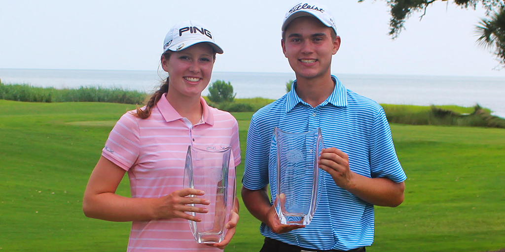 TheRSMClassic's tweet photo. Congrats to the Emilia and Colin for winning the @AJGAGolf 2015 #DL3JrOpen! http://t.co/raW9TAMO8R