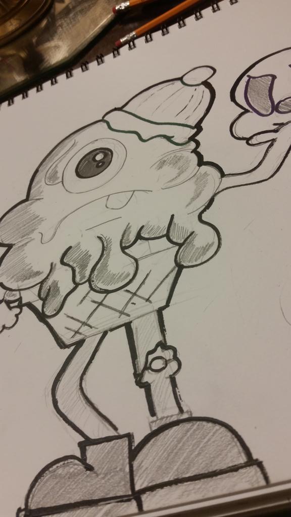 BOYONLENNOX's tweet image. When I get a ✏  in my hand this happens