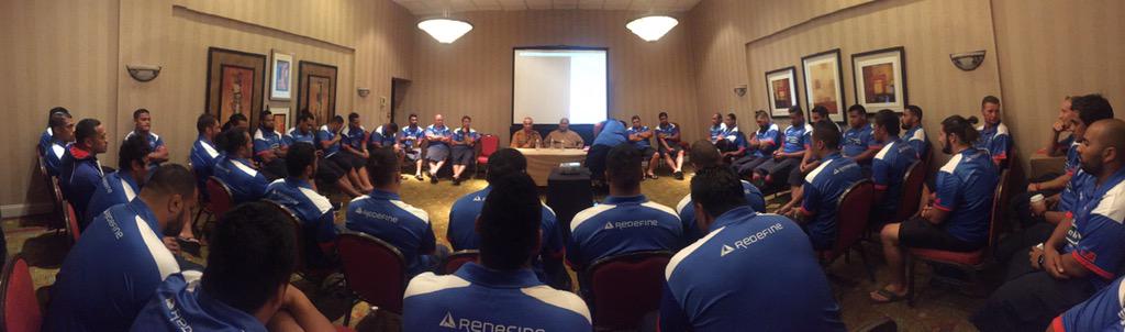 manusamoa's tweet photo. Loku and jersey presentation time. #LeManu #FIJIvSAM http://t.co/xC9OVx1JGi