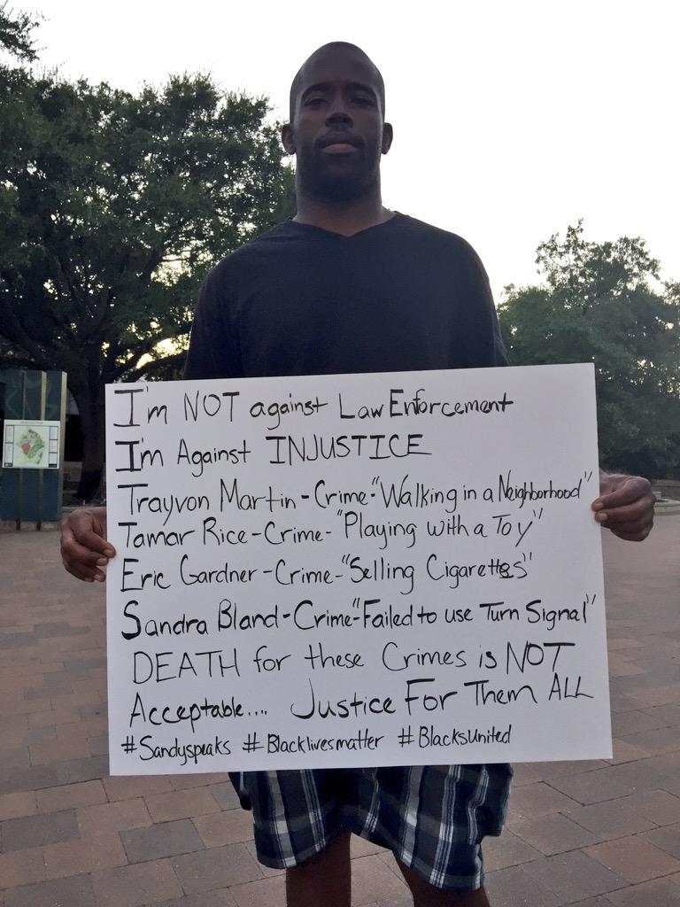 Injustice. Houston. #SandraBland