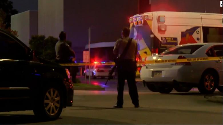 cnnbrk's tweet photo. Police in Lafayette, Louisiana, say there has been a shooting at the Grand 16 Theatre. (photo via @katctv3) http://t.co/J3soff8tZZ