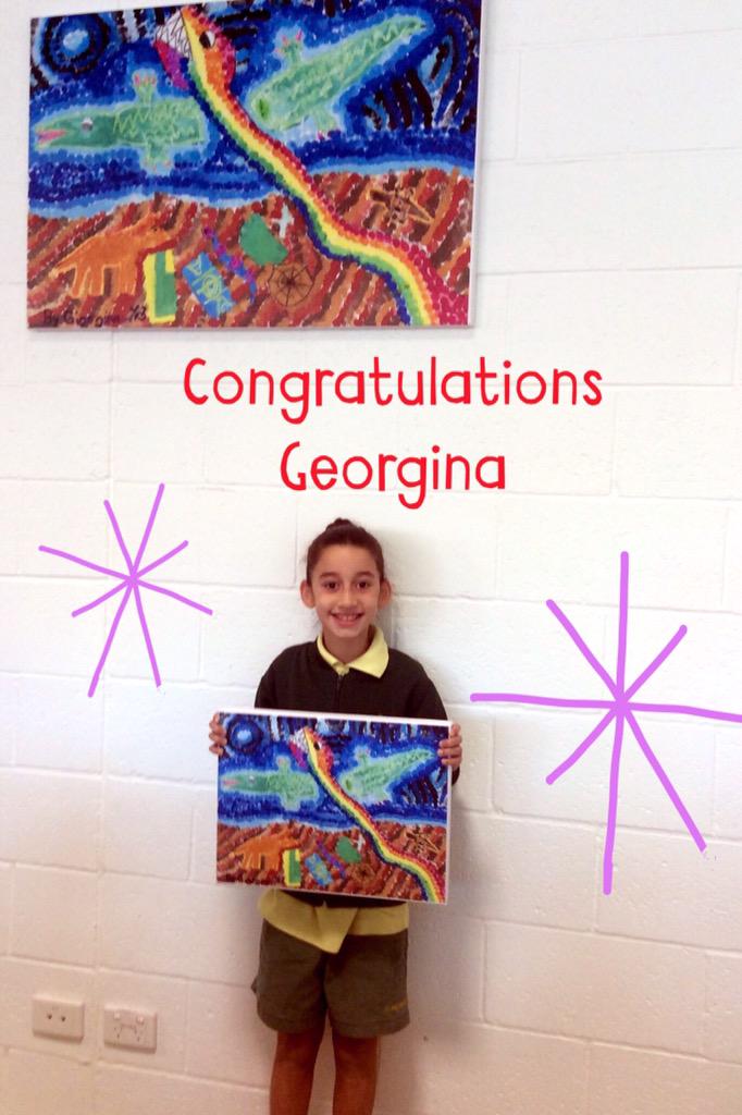 Congratulations Georgina on winning our Art Competition. 🙌🙌