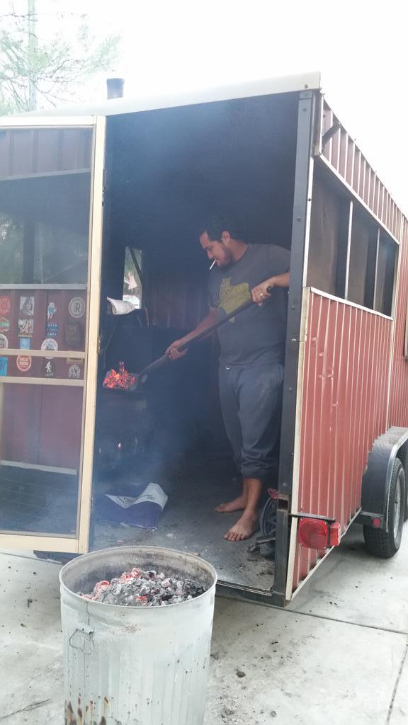 Where'd you come from country bumpkin? # barefootin #countryboy # pitmasterlife