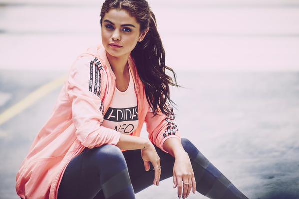SelenaGomezArg0's tweet photo. "So happy! My Fall #adidasneo collection is finally out! Follow @adidasneolabel to find out where to get it." http://t.co/LUG6bVtiYH