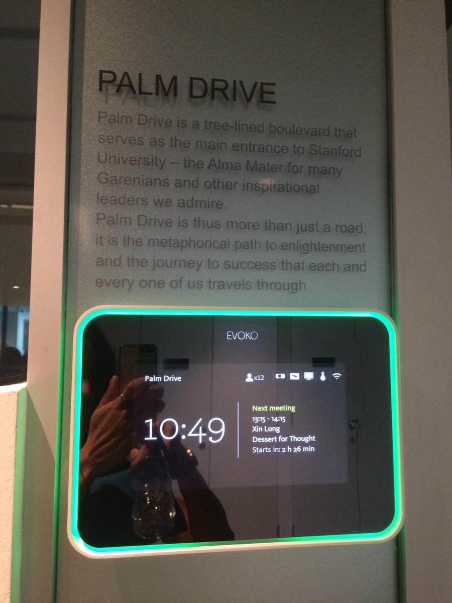 SJVanders's tweet image. Meeting rooms named after inspirational places @garena - this one is #palmdrive #mitreap