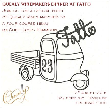 FattoMelbourne's tweet photo. Coming Soon at Fatto - Wine Dinner with @Quealy_Wines. See http://t.co/zMd1aAkTAI for more details... #WineLife http://t.co/d75Us7hL3l