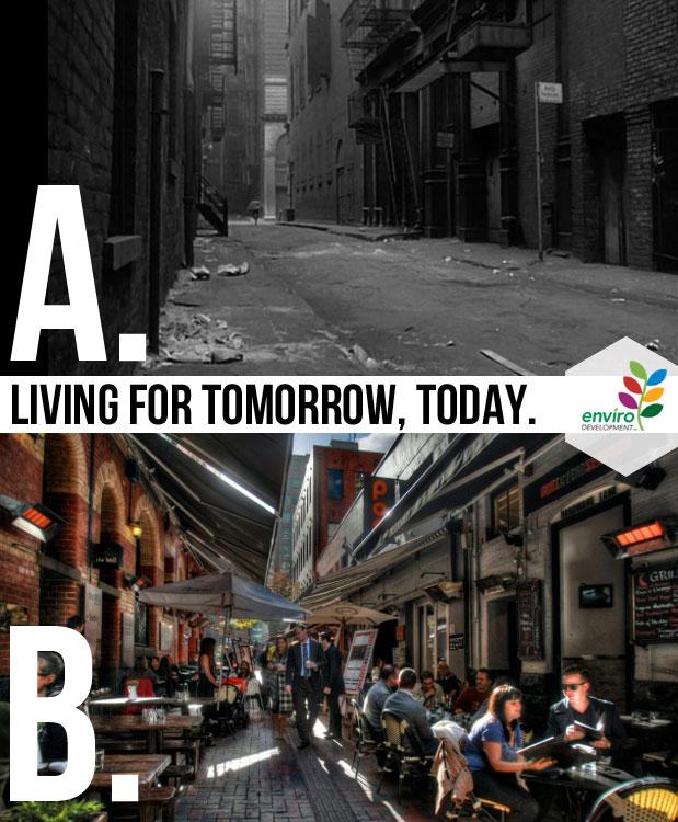 Think about the Future this Friday:where would you rather live?#EnviroDevelopment #liveablecities #sustainablecities