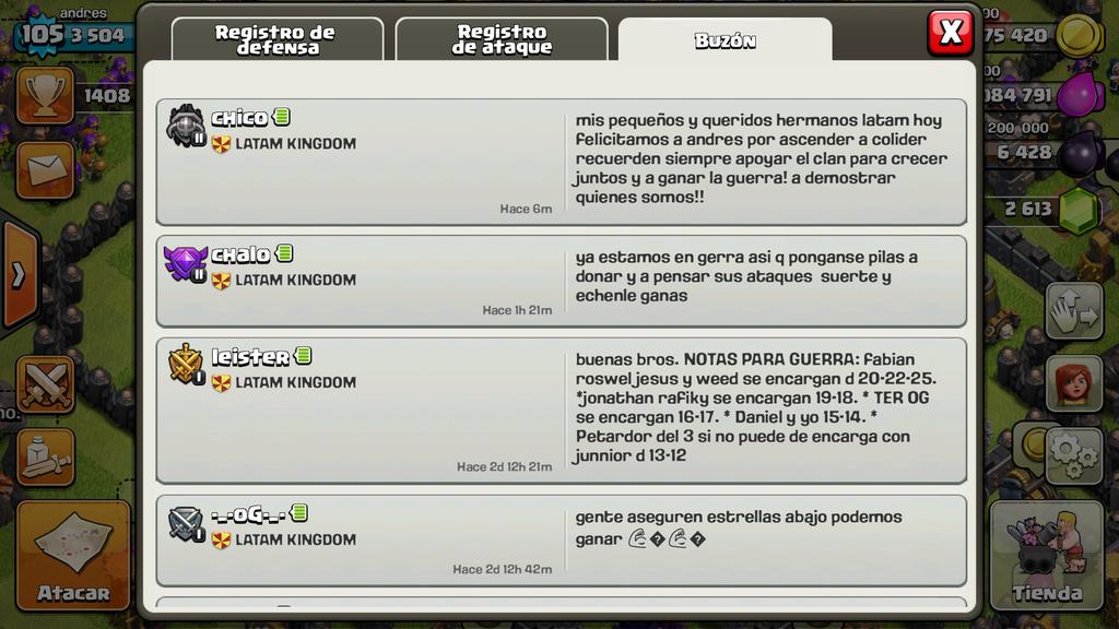 Andres1232010's tweet photo. wooow porfin co! ese chico me va aser chillar :*) gracias @latam_kingdom are lo mejor por el clan!! @monykmartz http://t.co/UiBahTP3kQ