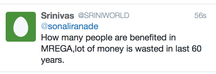 sonaliranade's tweet photo. The curious world of Modi Bhakts. How long has #Mrega been around? http://t.co/AWC01kVtzw