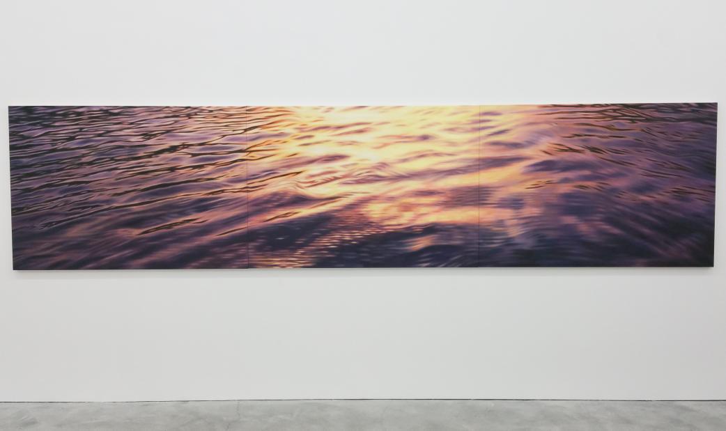 ArtObserved's tweet photo. #JackGreer's 'The Seine Behind the Trees in the Spring of 2015' at 'Landmark' opening at #HowardSt #StillHouseGroup http://t.co/uz4JSpmfqy