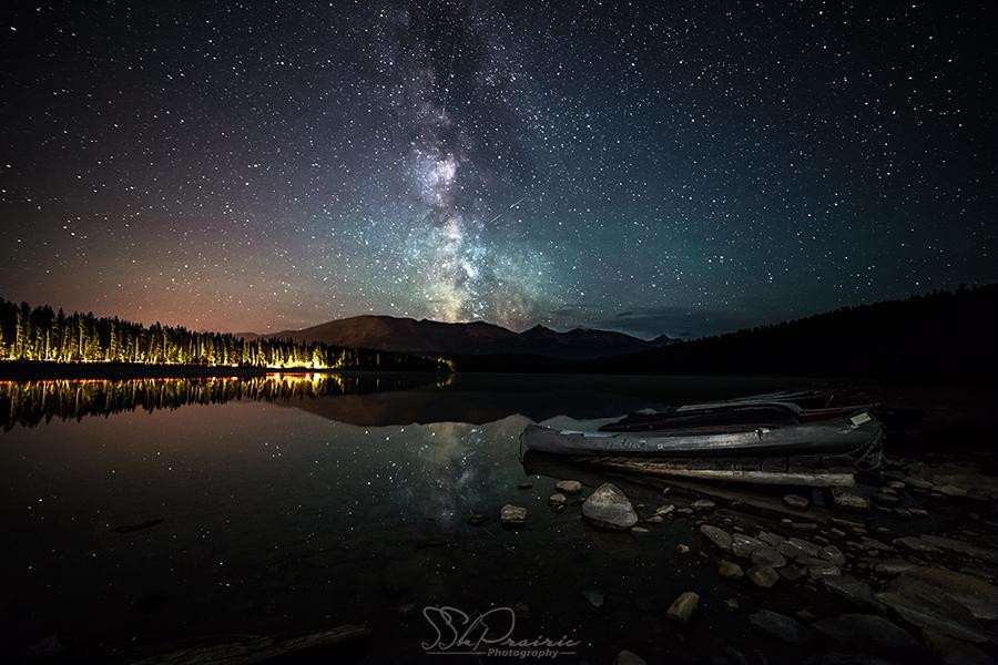 TourismJasper's tweet photo. There's more where that came from MT @SSkPrairie: Late nights at Patricia Lake #myjasper http://t.co/5GO8zs7dad