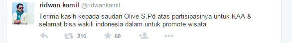 siolive_61's tweet photo. pantesan banyak yg iri...nih ka Olive S.Pd @siolive_ #siolive_ dapet mentionan begini http://t.co/1v6iM2BGmm