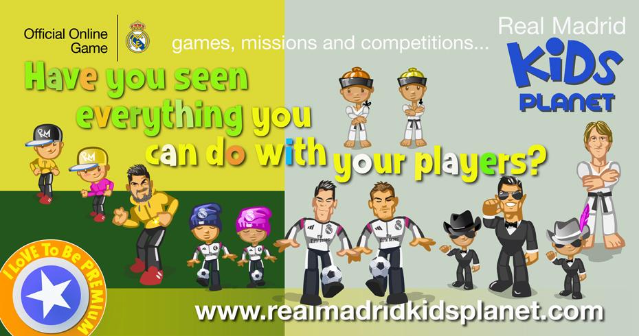Train, celebrate, greet or put on your coolest look in @RMKidsPlanet! Enjoy playing in realmadridkidsplanet.com