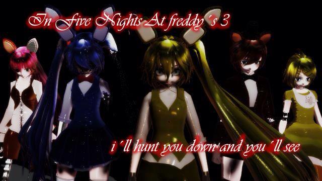 ItsTimeToDie_0's tweet photo. In fnaf 3 I'll hunt you down then you'll see http://t.co/nmdAGy7s4h