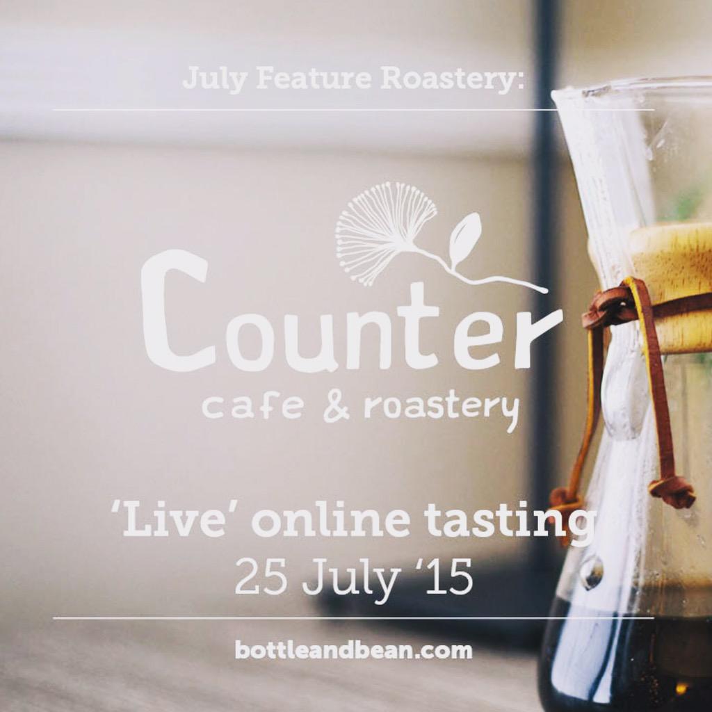 counterroastery's tweet image. We are proud to be "July Feature Roastery" at @bottleandbeanUK! On Saturday we are inviting you to tour &amp;amp; cupping!