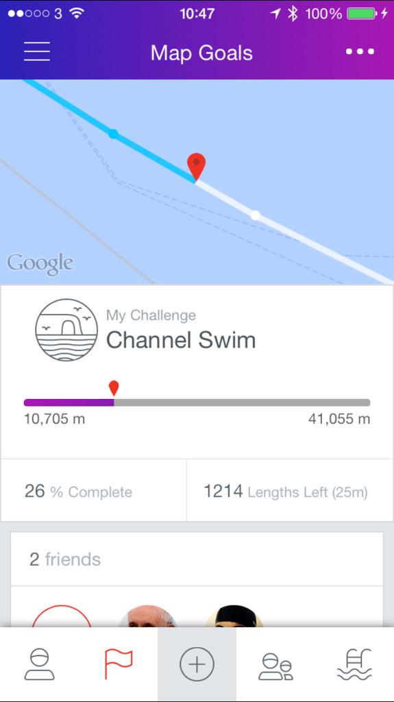 A quick swim. Over 10km swimming done with #AppleWatch ✅. Exciting day of meeting swim tech companies today!