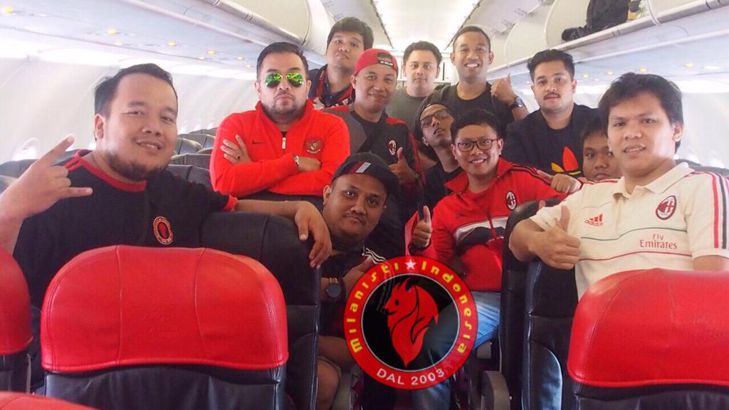 Rombongan Milanisti Indonesia baru saja mendarat di KL #awaydayschina