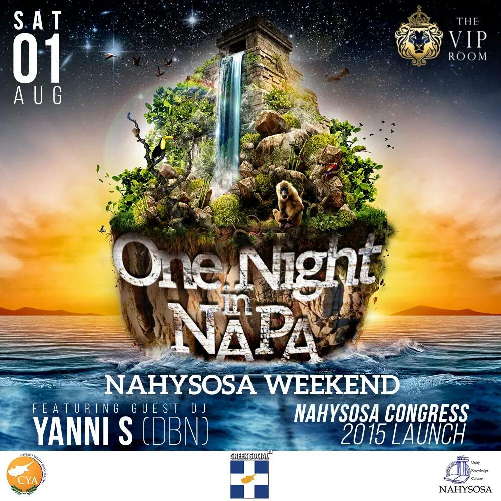 NAHYSOSA's tweet photo. Exactly one week from now #NAHYSOSA #Weekend kicks off. Don't miss out. http://t.co/xQydUAR9Cz