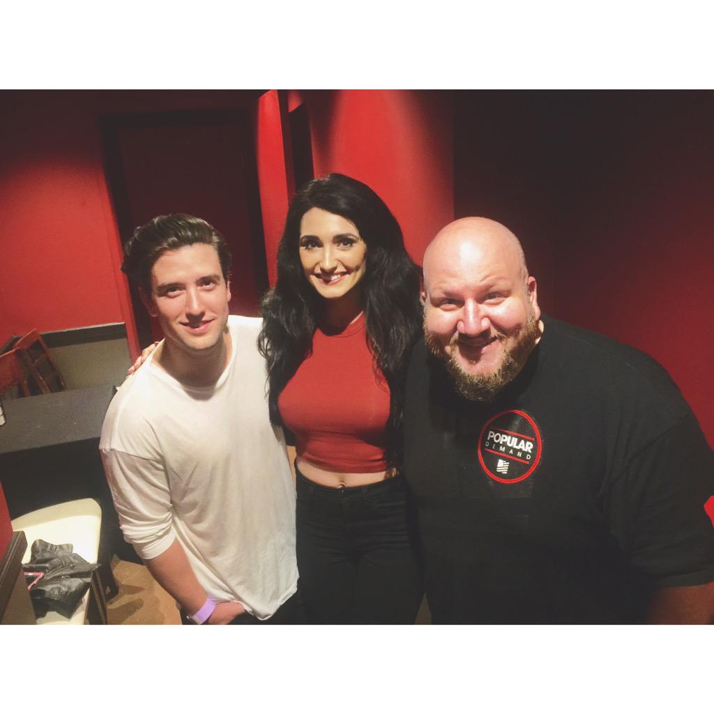 StephenGlickman's tweet photo. And then my friend @therealchloecat and I ran into my bro @1LoganHenderson at @ImprovComedyLA after my show! #BFF http://t.co/Py5qNUZ0ds