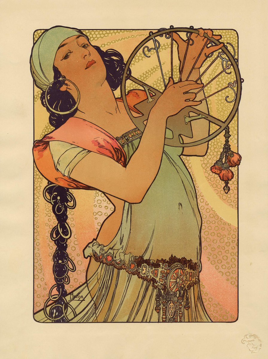 britishmuseum's tweet photo. Alphonse Mucha was born #onthisday in 1860. Here are two of his beautiful Art Nouveau prints http://t.co/nKjR0kFj1h http://t.co/ADvS2Lw1Yt