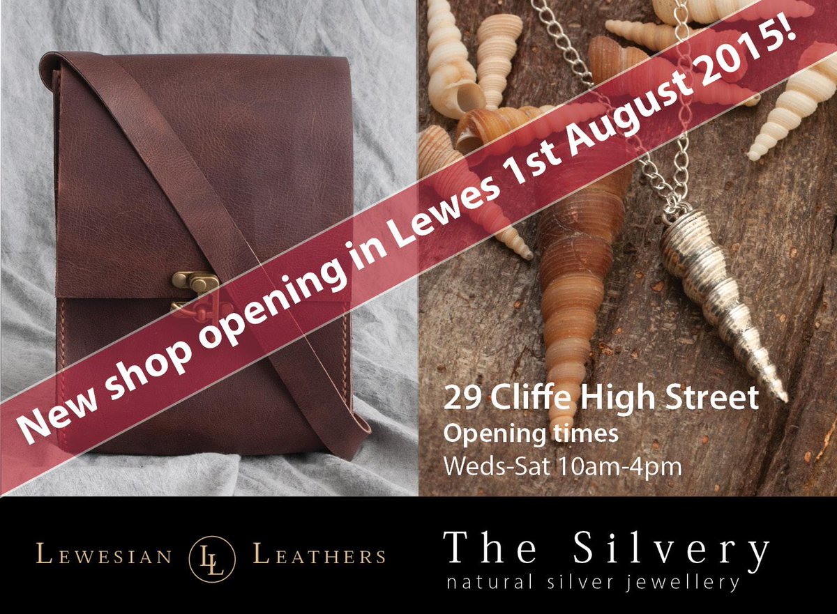 The New Shop in Cliffe High St coming soon!  Design and Photography by100Designs. @TheSilveryLewes <a href="/LewesianLeather/">Lewesian Leathers</a>