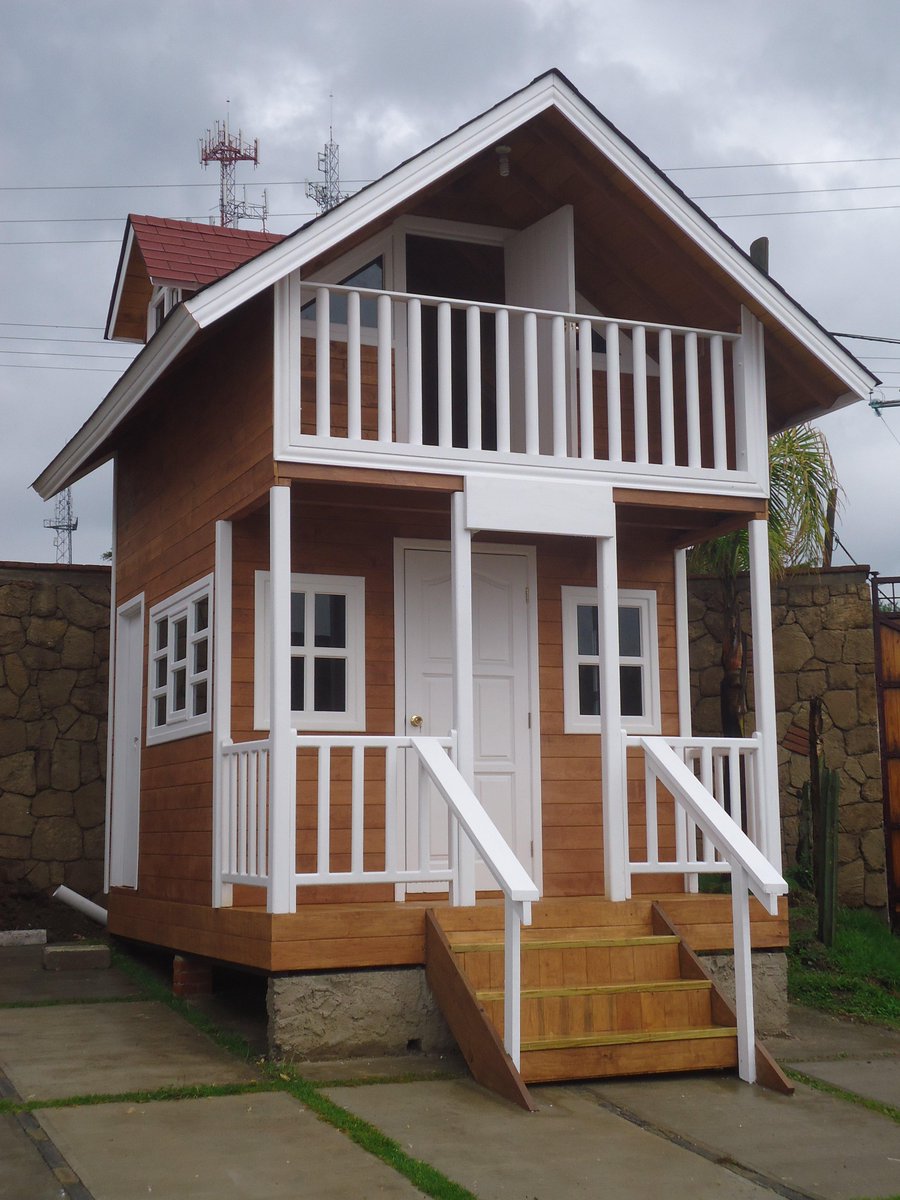 Casa de Campo 5x10 para rentar rustica y de madera - Plano 3D, image size:900x1200