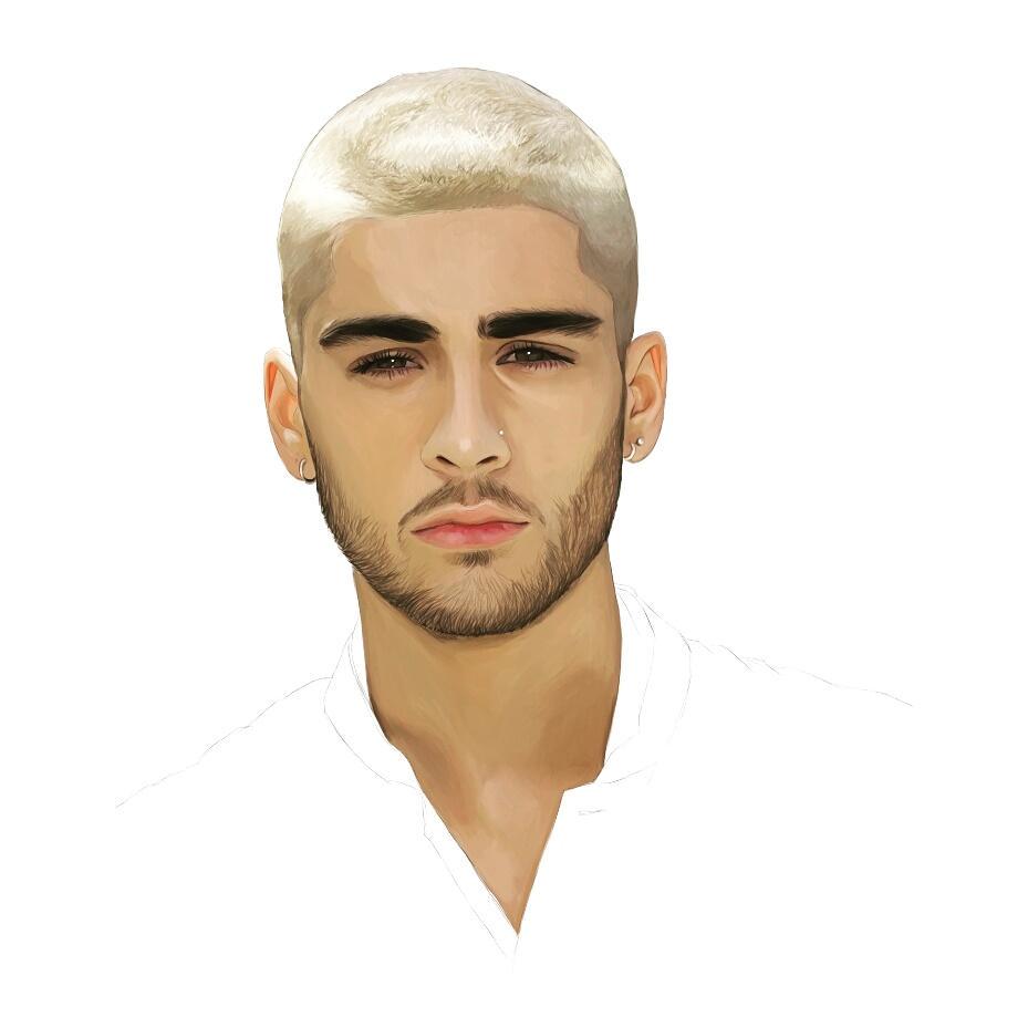 Fayestardust's tweet image. Another painting work in progress of Zayn. @zaynmalik 😘😍