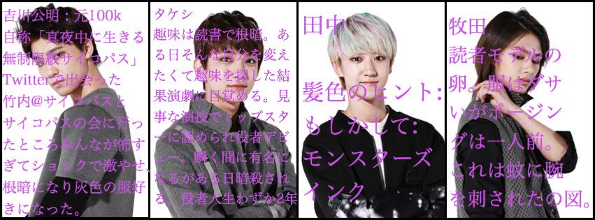 BEX17XY's tweet photo. せぶちを全く知らないリアちんに名前とキャラクター考えてもらったら… http://t.co/6TM4wZItsr