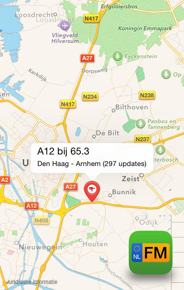 Flitser op de A12 bij 65.3 (via <a href="/flitsmeister/">Flitsmeister</a>)s-- flitsmeister.nl/MalULL