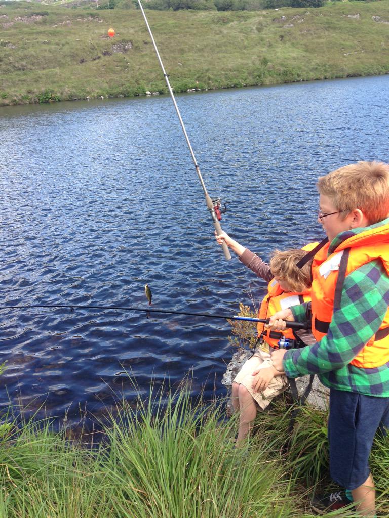 Got one! Fishing at #lochfadda