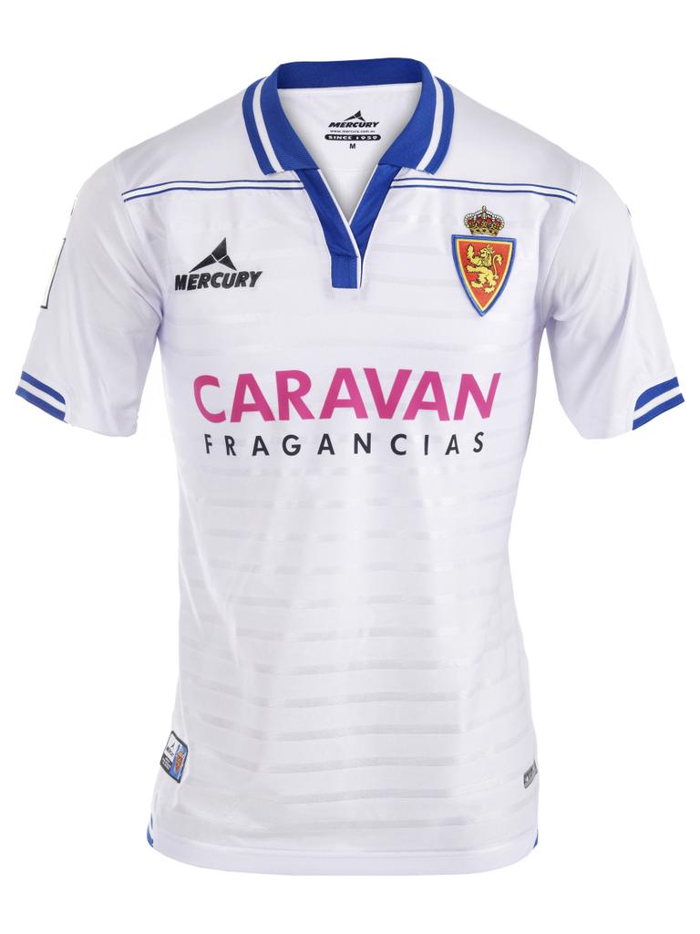 Oxidado danza Rango Real Zaragoza 🦁 on Twitter: "La preciosa camiseta de la primera equipación  del Real Zaragoza 2015/2016: http://t.co/b6GZ2xWwQB" / Twitter