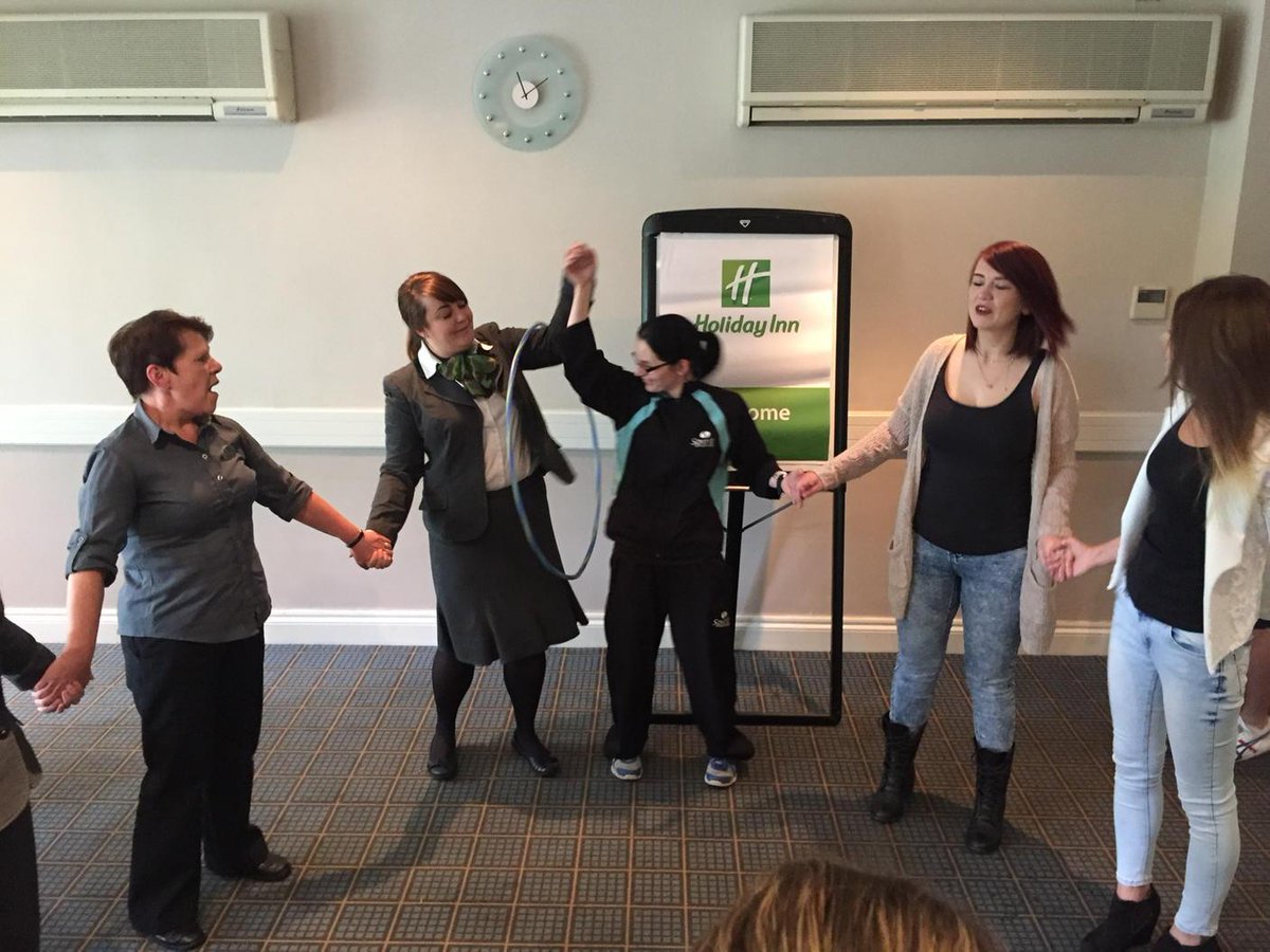 Team building before our staff #promiseskept training!