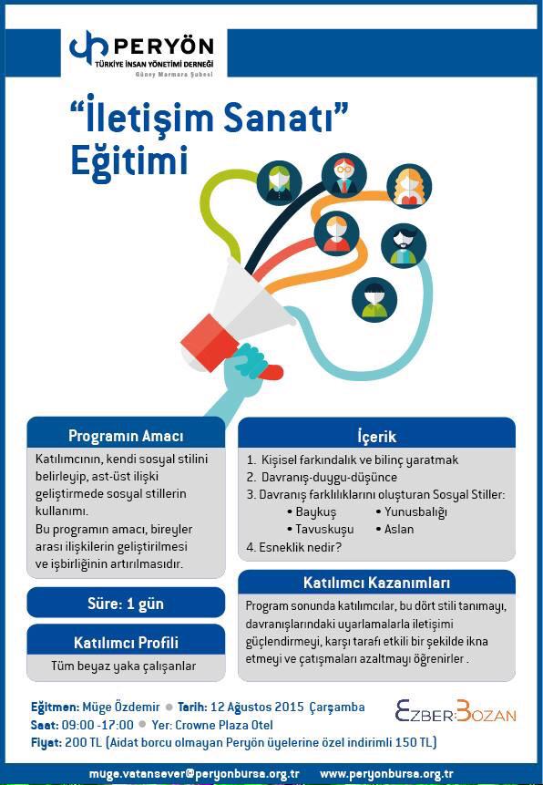 peryonguneymar's tweet photo. İletişim Sanatı eğitimi ile @mge_zdemir 12 Ağustos'ta bizimle... http://t.co/Q0YLJVd2B1