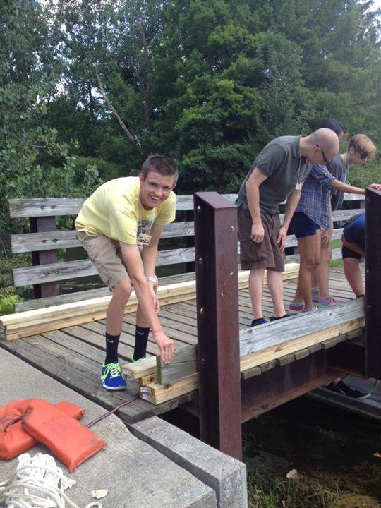 DiscipleYouth's tweet photo. Youth Mission Station at Camp Christian is hard at word. #DisciplesSoar #DisciplesYouth http://t.co/yGjKuBc7Ku