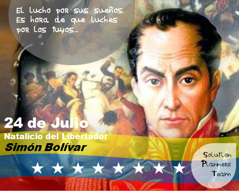 SPTeam_VE's tweet photo. El luchó por sus sueños. Es hora de que luches por los tuyos! #FelizCumpleañosLibertador #SimonBolivar #24J #SPTeam http://t.co/3OS47xwIn0
