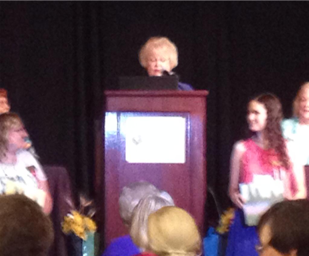 GolferColorado's tweet photo. #SWRC2015 Dr. Schmid announces Carolyn Pittman, received int'l achievement award at #SERC2015. Congratulations!! http://t.co/KHDQXBX49N