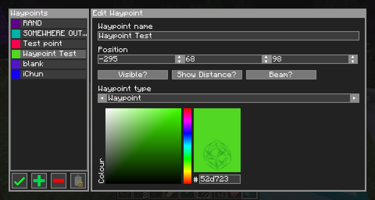 ohaiiChun's tweet photo. This is the #Blocksteps waypoint gui if anyone's interested. http://t.co/hnuU1xLa8A