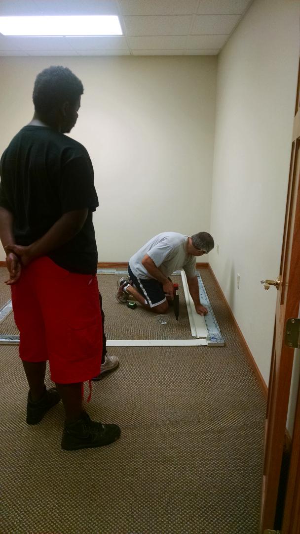 Sound Booth being installed at Berger Audiology