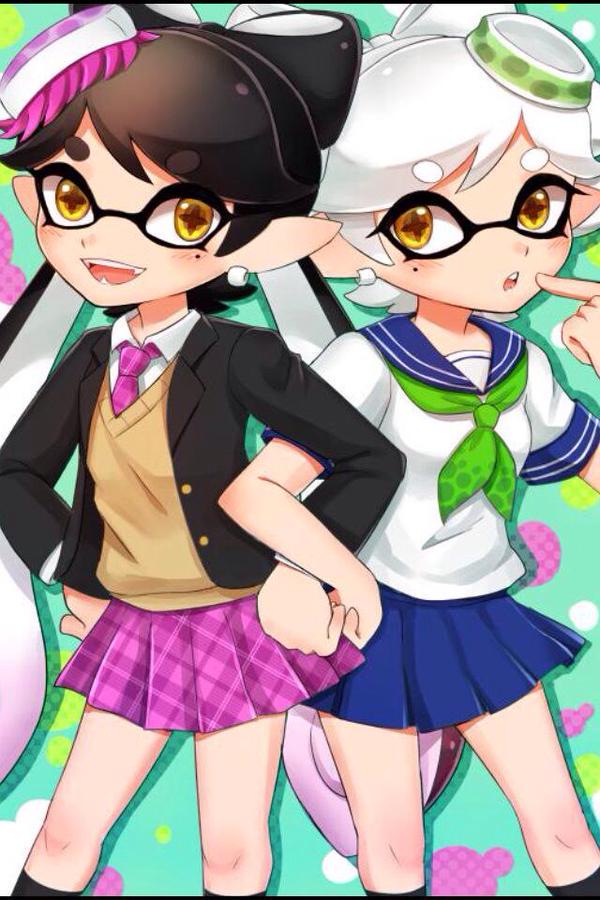 Callie and Marie were on their way to school when they spotted <a href="/SplatsOfKusa/">Kusa</a> running by.