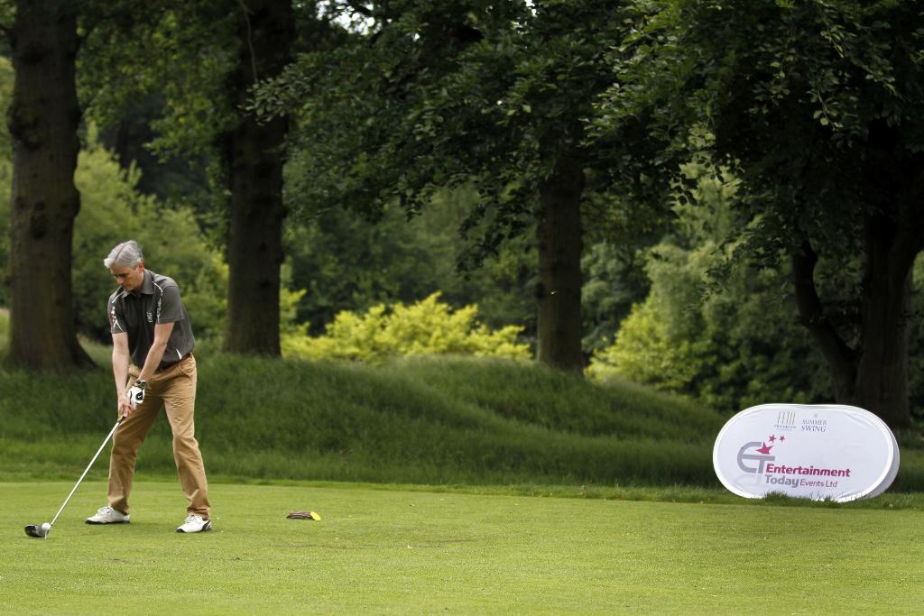 iprint_uk's tweet photo. Entertainment Today organises @FFMSummerSwing Corporate Golf Day @LifeatMere, great to see our print on the fairway http://t.co/Im0xMzJ7QY