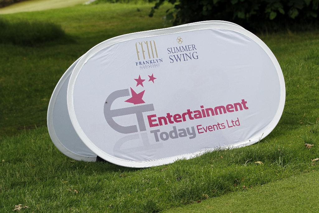 iprint_uk's tweet photo. Entertainment Today organises @FFMSummerSwing Corporate Golf Day @LifeatMere, great to see our print on the fairway http://t.co/Im0xMzJ7QY