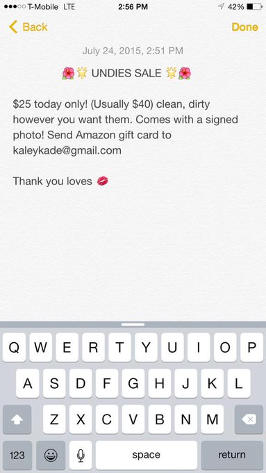 $25 TODAY ONLY UNDIES SALE 👍🏼 http://t.co/Otdc4oxdcn