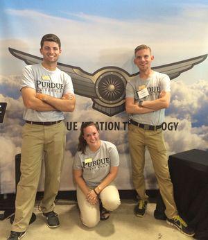 Students represent #Purdue <a href="/EAA/">EAA</a> AirVenture. #osh15 ow.ly/Q2Iby