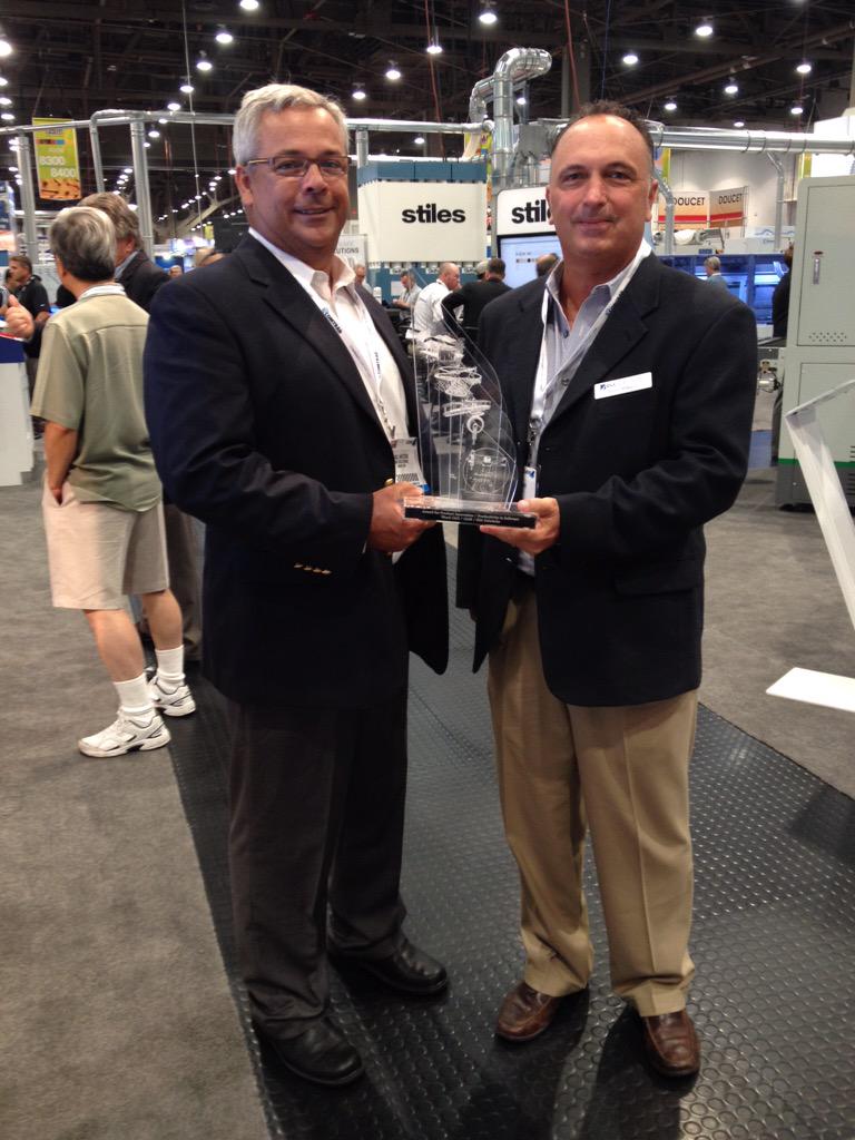 stilesmachinery's tweet photo. Congrats to @RogerShawAssoc with the Visionary Award win for woodCAD/CAM http://t.co/BwIsCJzgln #Stiles50th #awfs15 http://t.co/L9h8ug7JzH