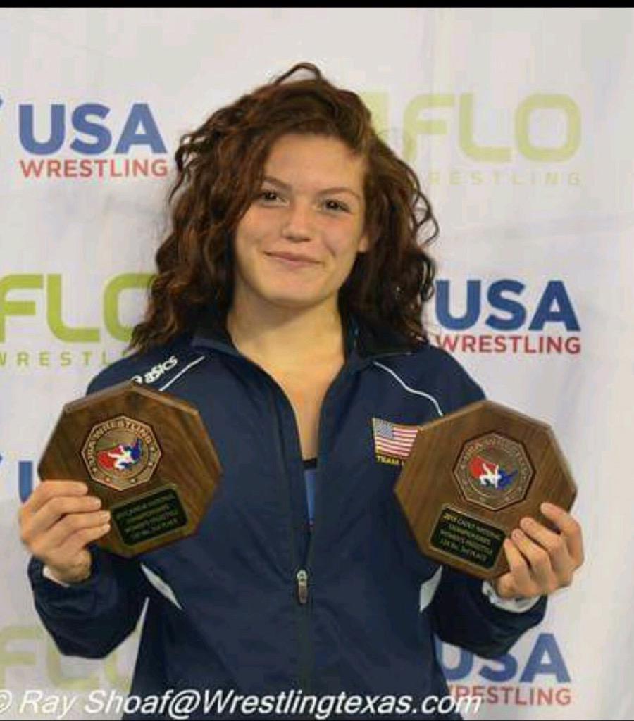 BTWrestle's tweet image. #Fargo2015 congrats to Alex Liles on her double All-American status #Freestyle