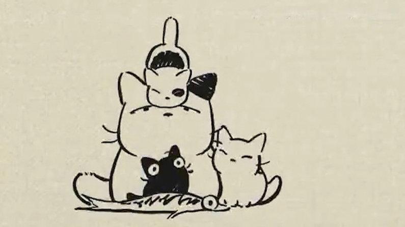 ComputerArts's tweet image. Studio Ghibli creates adorable calligraphy-inspired cat commercials: creativebloq.com/animation/stud…