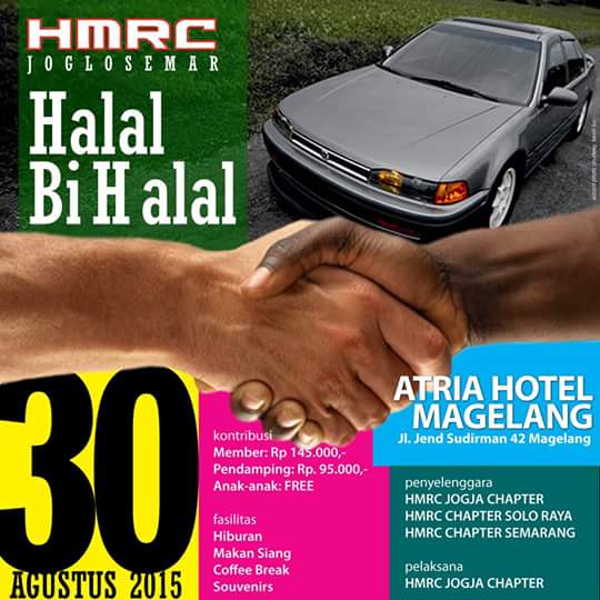 Undangan Halal Bi Halal untuk member <a href="/HMRCindonesia/">ACCORD MAESTRO</a> wilayah <a href="/HMRCJogja/">HMRC Jogja Chapter</a> <a href="/HMRC_Solo/">HMRC Solo Chapter</a> &amp; HMRC chapter Semarang